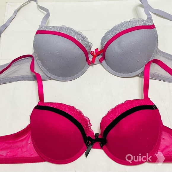 NWT 3 pcs Polka Dots Mesh Light Padded Bras - Picture 4 of 8